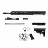 .300 Blackout AR 15 Rifle Kit - 16" Stainless and Black Nitride Fluted Heavy Barrel, 1:8 Twist Rate with 12" M-Lok Handguard, Side-Charged