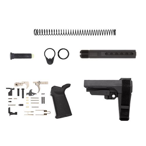 AR9 Pistol Kit - 4" Nitride Barrel, 1:10 Twist Rate with 5" M-Lok Handguard