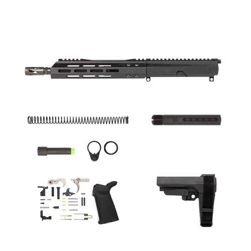 AR9 Pistol Kit - 10.5" Parkerized M4 Barrel, 1:10 Twist Rate with 9.5" MLOK Handguard 1