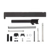 Complete Glock® 17 Compatible Slide w/ Front & Rear Serrations - Black w/ Stainless, Black, Threaded or Non-Threaded Barrel
