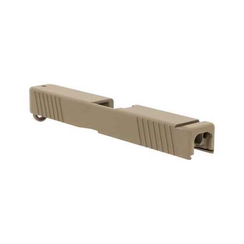 Glock® 17 Compatible FDE Slide w/ Front & Rear Serrations 2