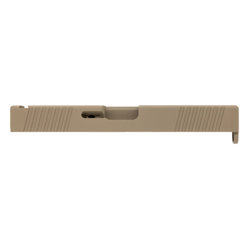 Glock® 17 Compatible FDE Slide w/ Front & Rear Serrations 3