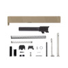 Complete G19 Slide - Front & Rear Serrations - FDE w/ Black, Stainless, Threaded or Non-Threaded Barrel 1