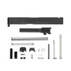 Complete G19 Slide - Front & Rear Serrations - Black w/ Stainless, Black, Threaded or Non-Threaded Barrel