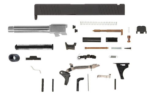 Glock® 19 Compatible Pistol Build Kit w/ Front & Rear Serrated Slide 4