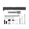 Complete G19 Slide - Front & Rear Serrations - Black w/ Stainless, Black, Threaded or Non-Threaded Barrel 2