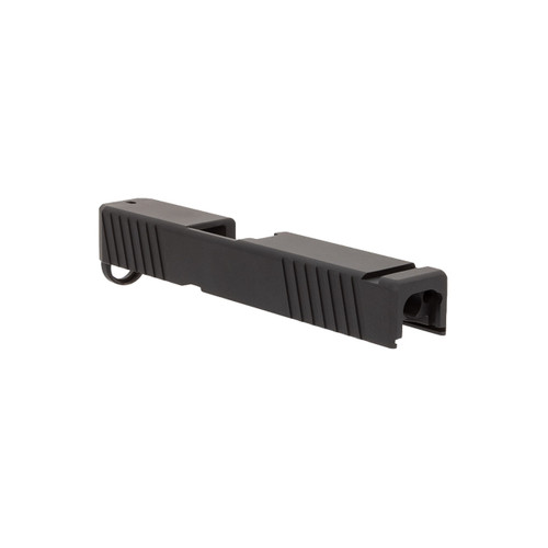 Complete Glock® 26 Compatible Slide w/ Front & Rear Serrations - Black Nitride w/ Black Barrel