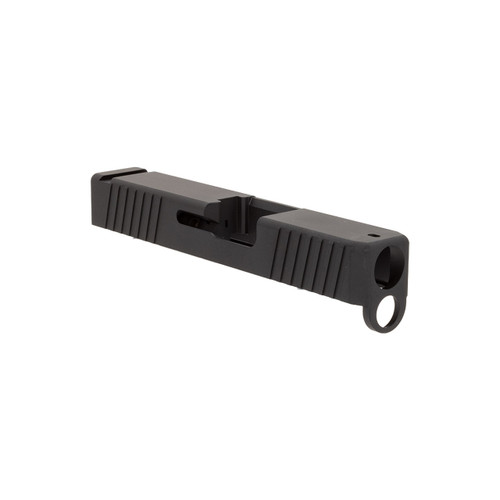 Complete Glock® 26 Compatible Slide w/ Front & Rear Serrations - Black Nitride w/ Black Barrel