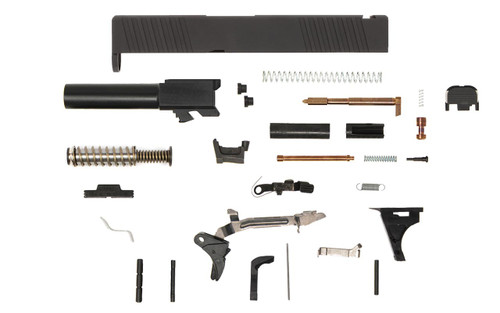 Glock® 26 Compatible Pistol Build Kit w/ Front & Rear Serrated Slide 1