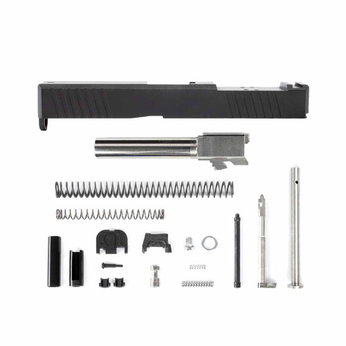 Glock® 19 Compatible Complete Slide w/ RMR Optic Cut w/ Black or Stainless Barrel 2