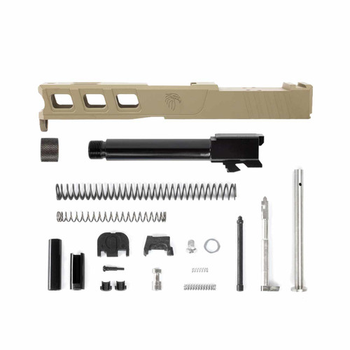 LFA Elite FDE Glock® 19 Compatible Complete Slide w/ Black or Stainless Barrel 3