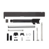 Complete Glock® 17 Compatible Rear Serration Only Slide - Black w/ Stainless, Black, Threaded or Non-Threaded Barrel