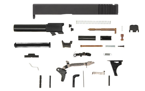 Glock® 19 Compatible Pistol Build Kit w/ Rear Serrated Slide 1