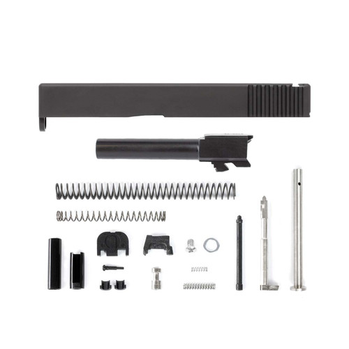 Glock® 19 Compatible Complete Slide w/ Black or Stainless Barrel 1