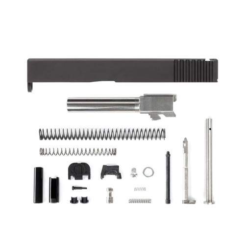 Glock® 19 Compatible Complete Slide w/ Black or Stainless Barrel 2