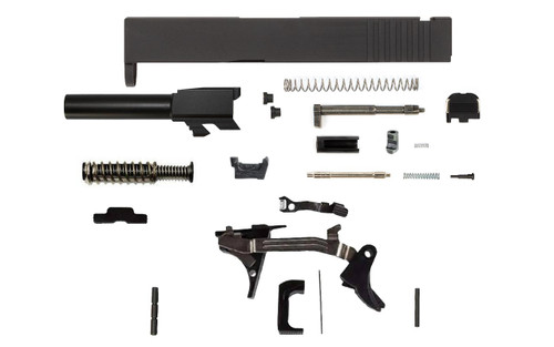 Glock® 43 Compatible Pistol Build Kit w/ Black Slide 1