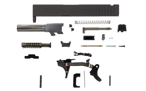 Glock® 43 Compatible Pistol Build Kit w/ Black Slide 2
