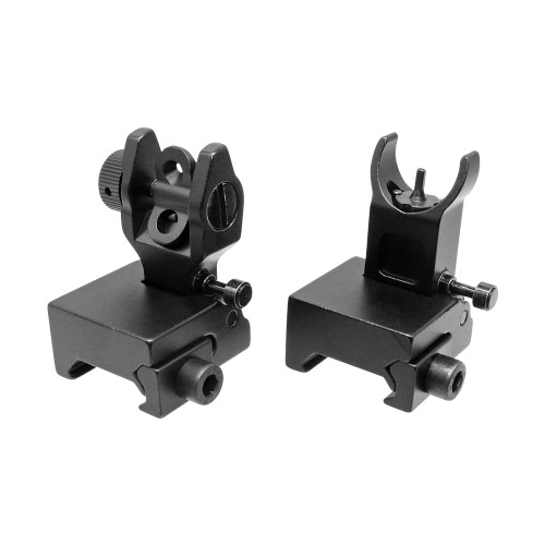 Flip-Up Mini AR-15 Front & Rear Iron Sights