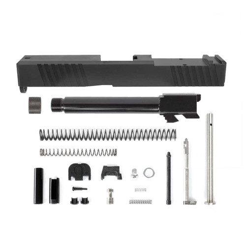 Complete G17 Compatible Slide w/ Front & Rear Serrations (& RMR Cut) - Black w/ Stainless, Black, Threaded or Non-Threaded Barrel 3