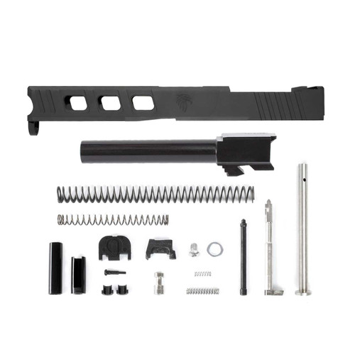 Complete LFA Elite Glock 17 Compatible Slide - Black w/ Stainless, Black, Threaded or Non-Threaded Barrel