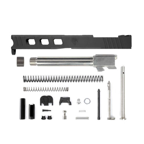 Complete LFA Elite Glock 17 Compatible Slide - Black w/ Stainless, Black, Threaded or Non-Threaded Barrel 4