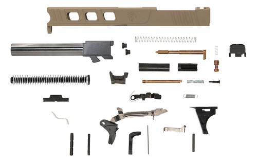 Glock® 17 Compatible Pistol Build Kit w/ FDE Elite Slide 2