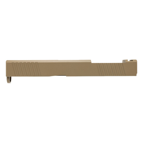 Glock® 19 Compatible Slide w/ RMR Optic Cut & Front/Rear Serrations - FDE