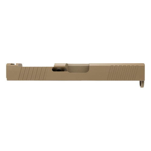 Glock® 19 Compatible Slide w/ RMR Optic Cut & Front/Rear Serrations - FDE