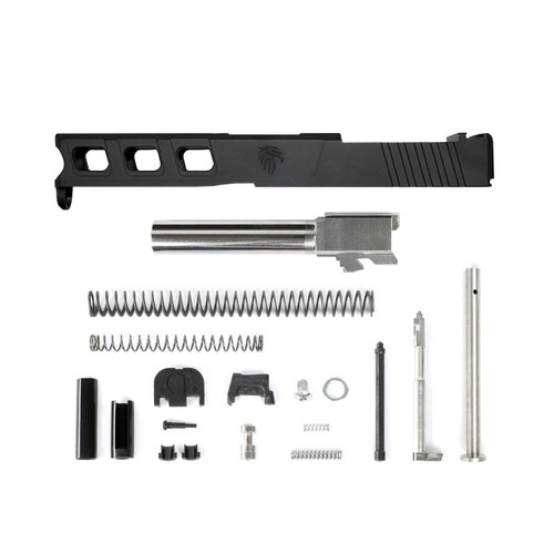 Complete LFA Elite Glock® 19 Compatible Slide - Black w/ Stainless, Black, Threaded or Non-Threaded Barrel 2