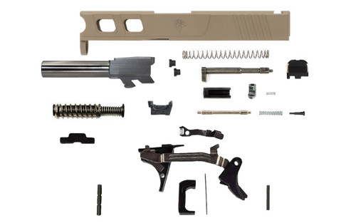 Glock® 43 Compatible Pistol Build Kit w/ FDE Elite Slide 2