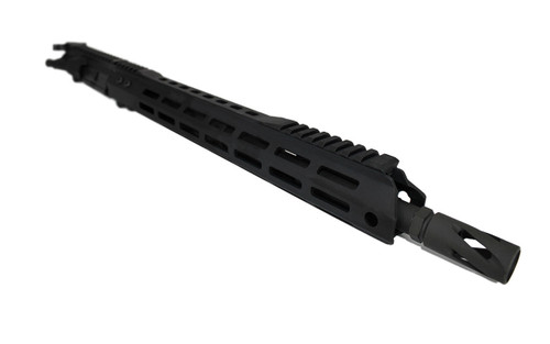 .223 Wylde AR 15 Upper Assembly - 16" Parkerized Barrel, 1:8 Twist with 15" MLOK Handguard 4