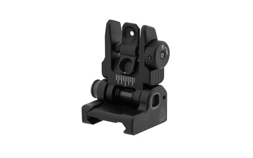 UTG®  AR15 Spring-Loaded Flip-up Rear Sight -  ACCU-SYNC®, Black