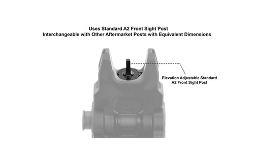 UTG® AR15 Flip-up Front Sight - ACCU-SYNC®, Black 5