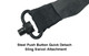 UTG® Single Point Bungee Sling with QD Sling Swivel and AR15 Quick Detach Receiver End Plate - Matte Black, Steel 4